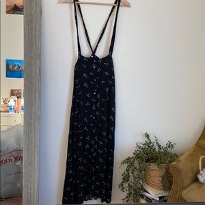 Floral overall skirt